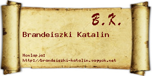 Brandeiszki Katalin névjegykártya
